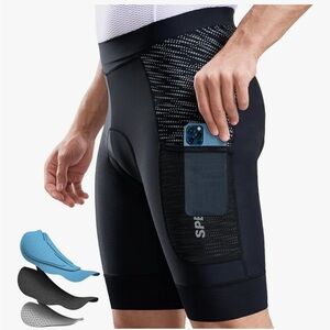 Men's Black Performance Cycling Shorts